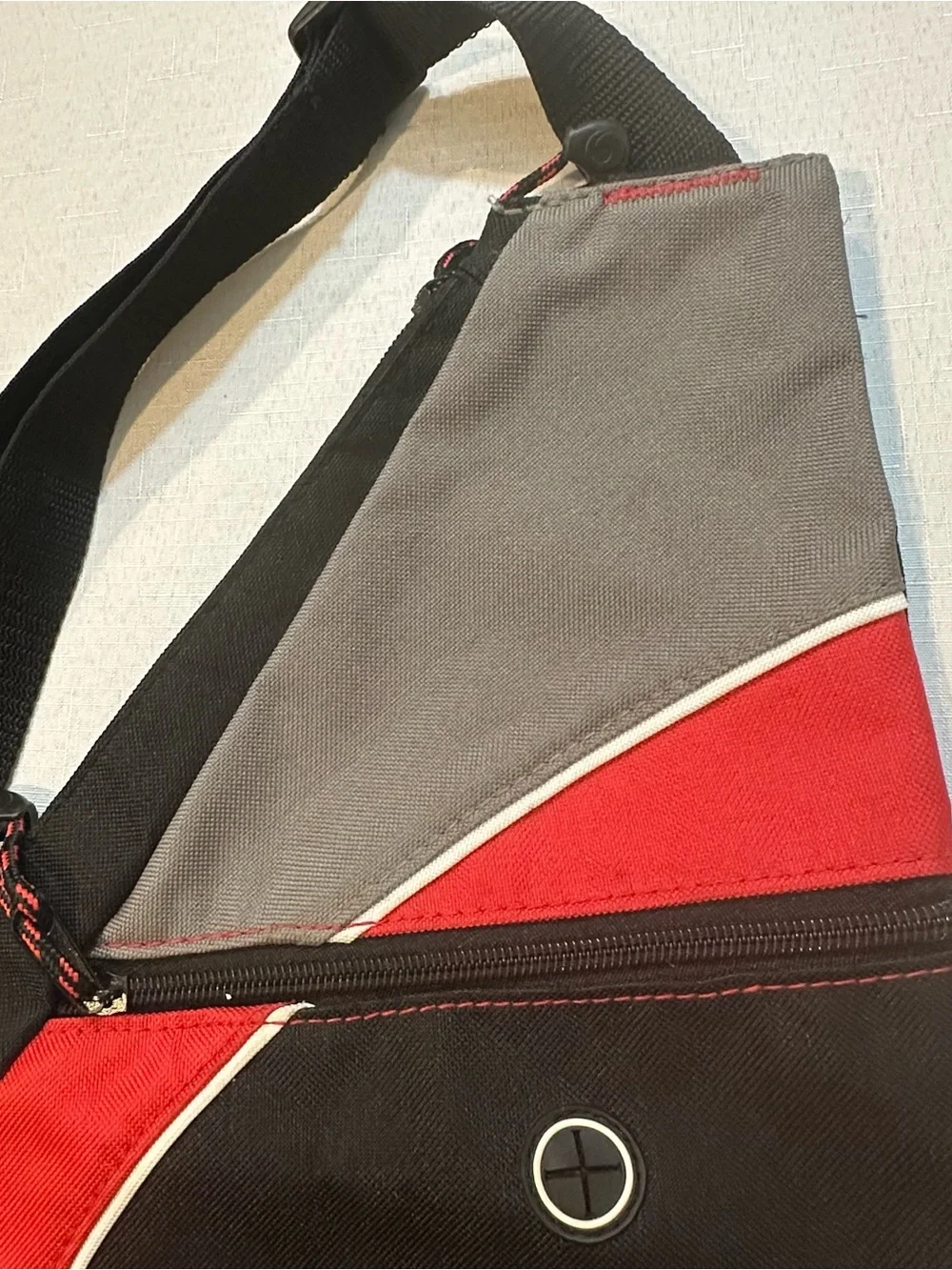 PGA Sport Sling Backpack Crossbody Bag Black Red Gray